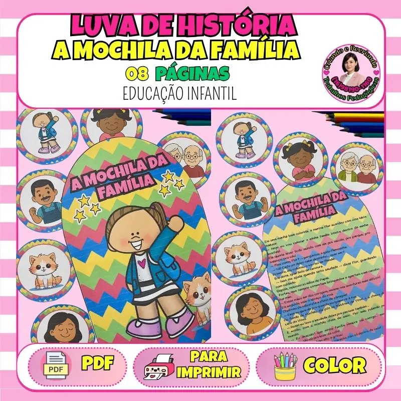 Luva de História interativa: A Mochila da Família