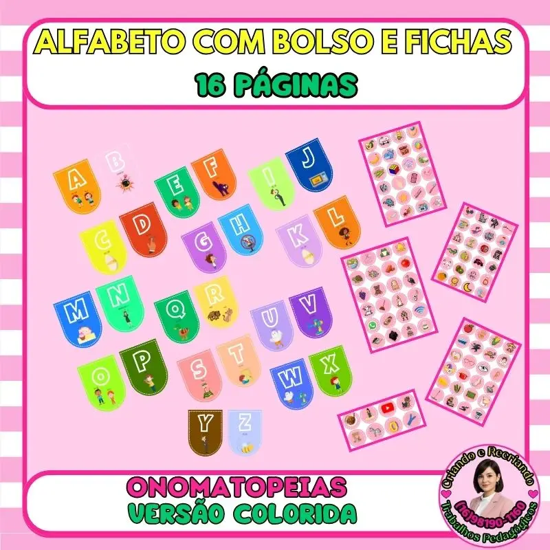 Alfabeto com Bolsos – Onomatopeias