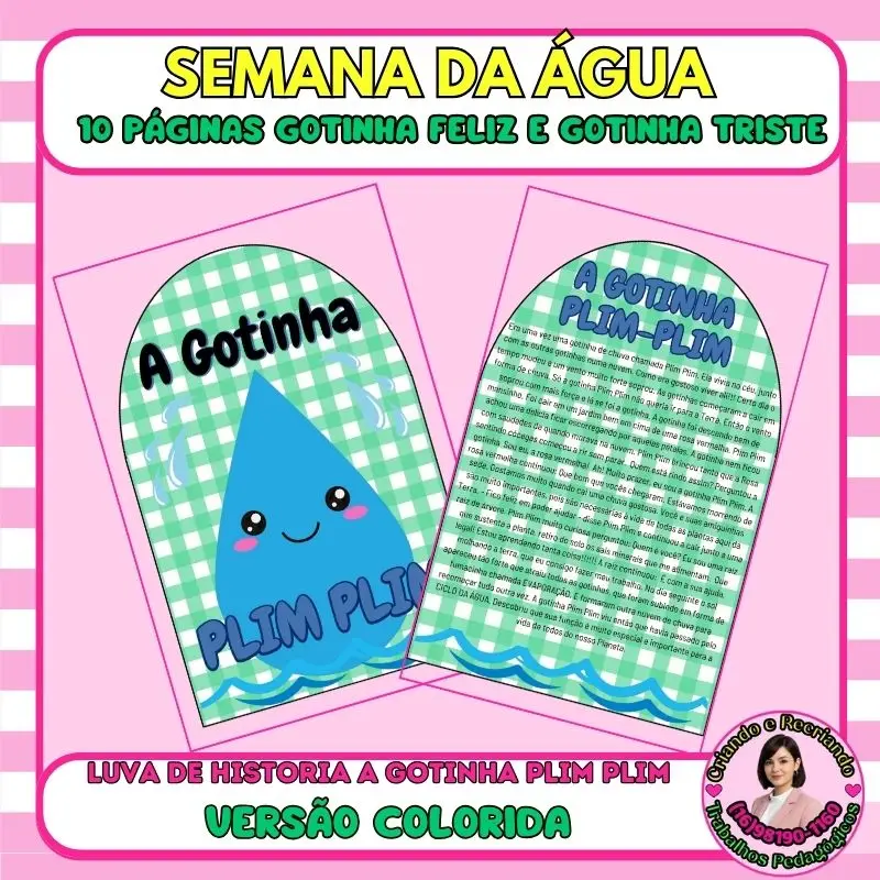 Luva de Histórias A Gotinha Plim Plim