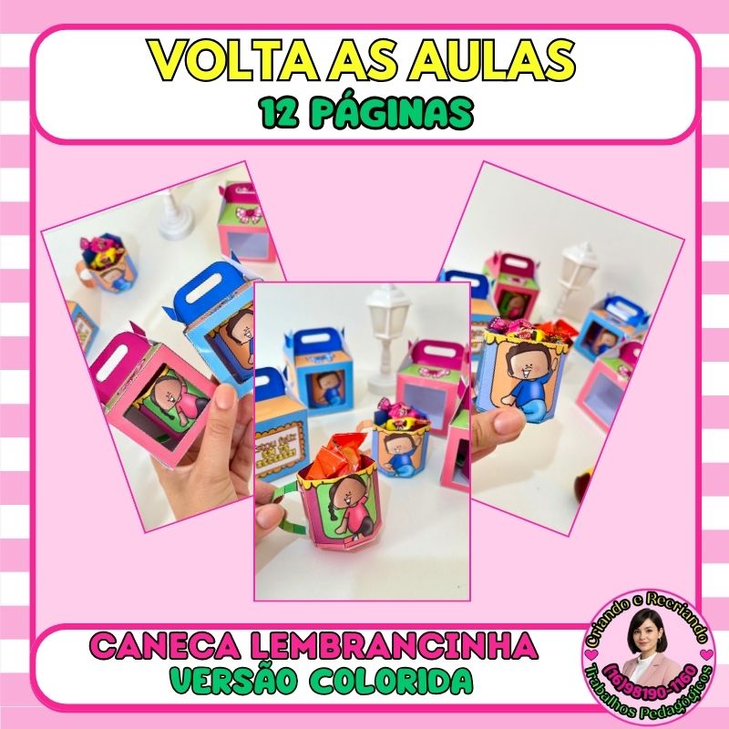 Lembrancinha Caneca Volta às Aulas