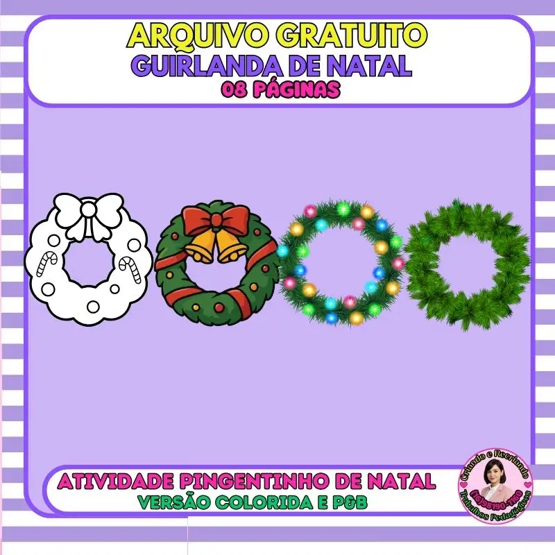 Pingente de Natal Guirlanda