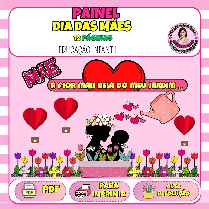 Painel Dia das Mães (Jardim) Educação Infantil