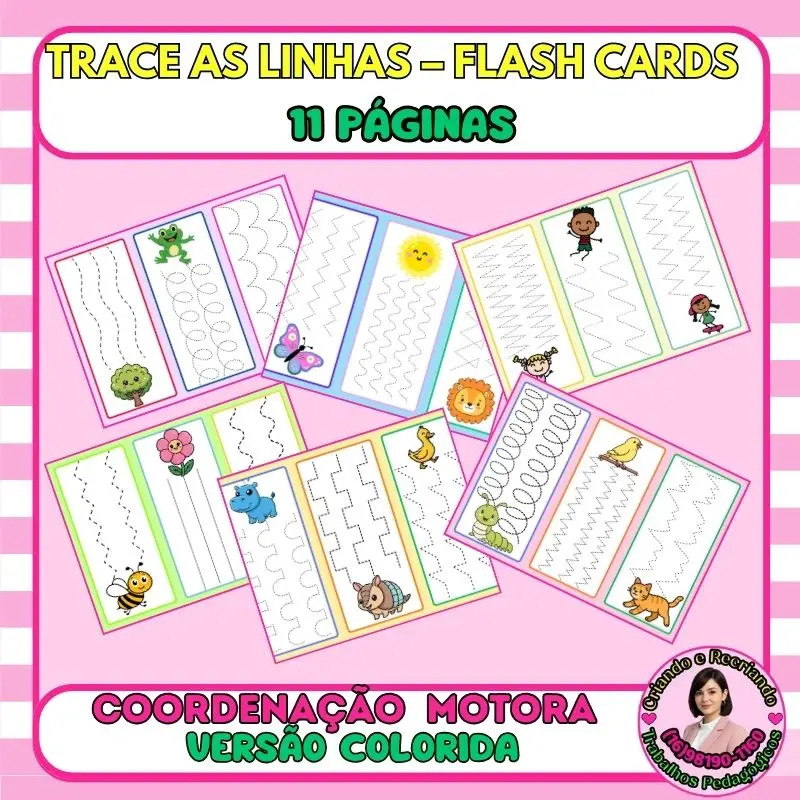 Trace as Linhas – Flash Cards