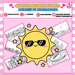 06 Atividades para Colorir - Lugares de Araraquara