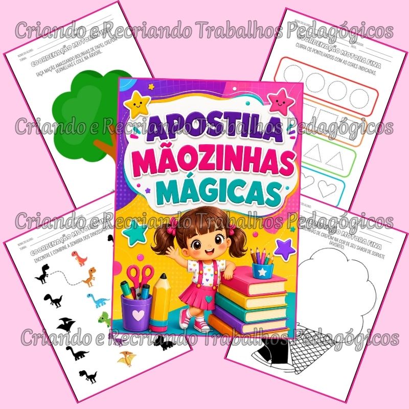 Apostila Mãozinhas Mágicas - Coordenação Motora Fina Apostila Mãozinhas Mágicas - Coordenação Motora Fina - Imagem 3