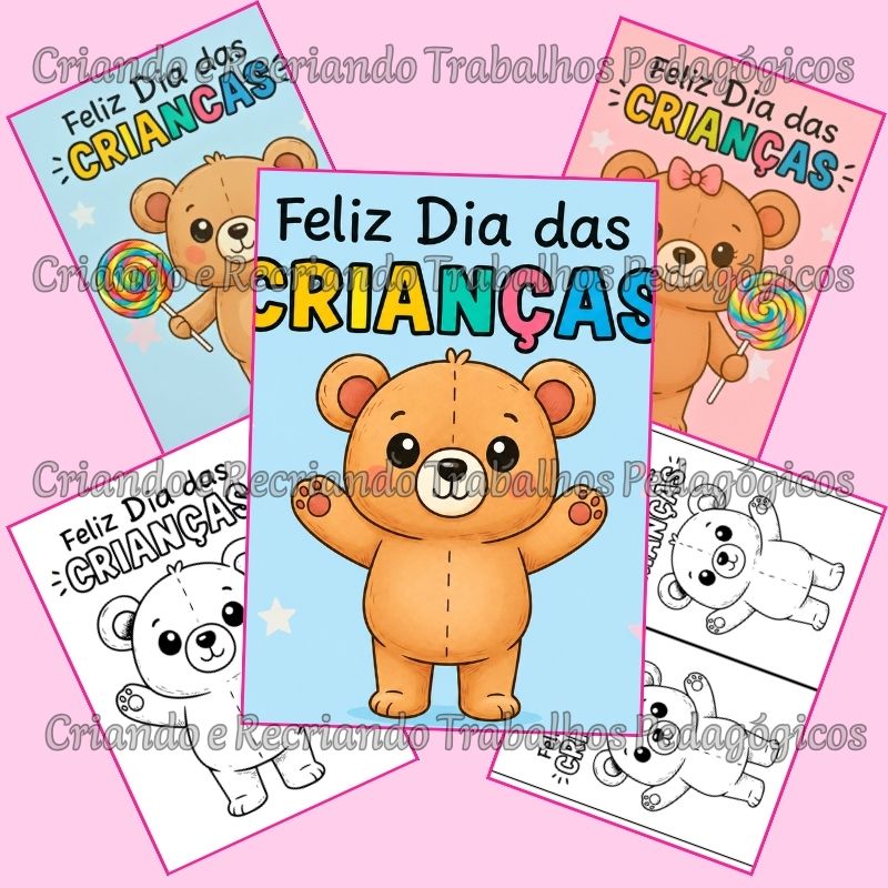 Lembrancinha Dia das Crianças - Ursinho Lembrancinha Dia das Crianças - Ursinho - Imagem 2