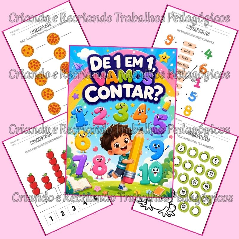 Apostila Numerais – De 1 em 1, Vamos Contar? Apostila Numerais – De 1 em 1, Vamos Contar? - Imagem 2