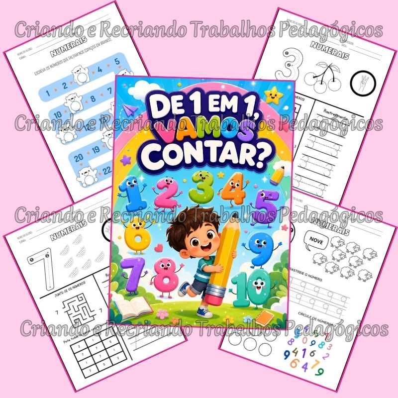 Apostila Numerais – De 1 em 1, Vamos Contar? Apostila Numerais – De 1 em 1, Vamos Contar? - Imagem 3