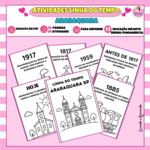 Atividades Linha do Tempo Araraquara Atividades Linha do Tempo Araraquara