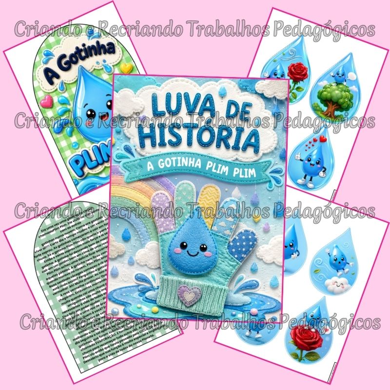Luva de História – A Gotinha Plim Plim Luva de História – A Gotinha Plim Plim - Imagem 2
