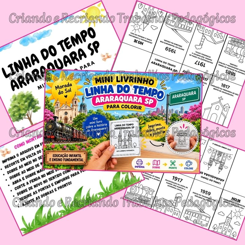 Mini Livrinho Linha do Tempo Araraquara Mini Livrinho Linha do Tempo Araraquara - Imagem 2