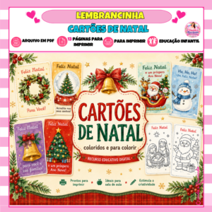 Cartões de Natal - 13 Modelos de Lembrancinha para Imprimir Cartões de Natal - 13 Modelos de Lembrancinha para Imprimir