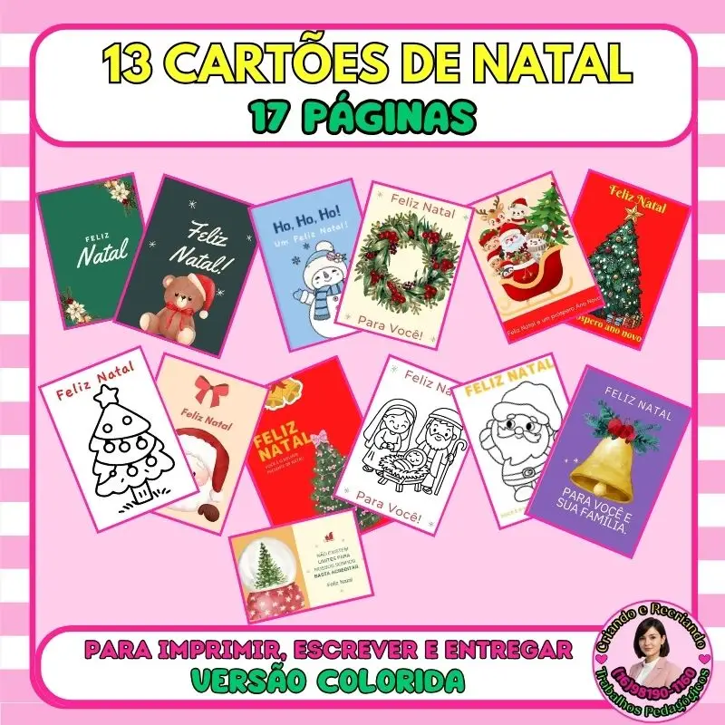 Cartões de Natal–13 Modelos
