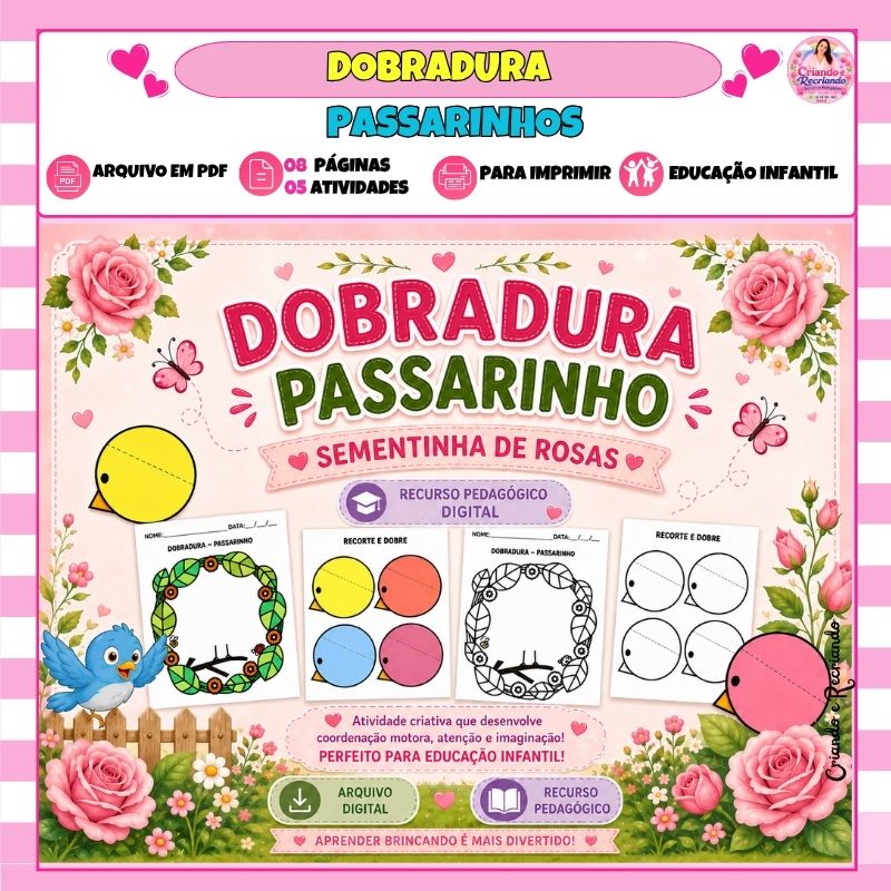 Dobradura Passarinho