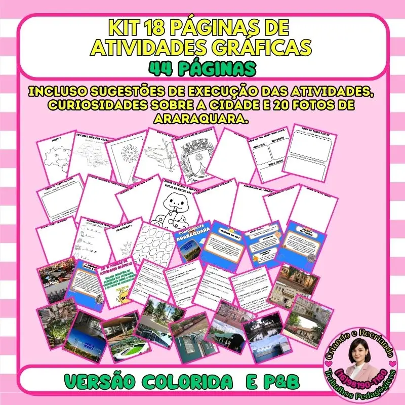 Kit 18 Atividades Araraquara