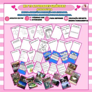 Kit 19 Atividades Gráficas sobre Araraquara