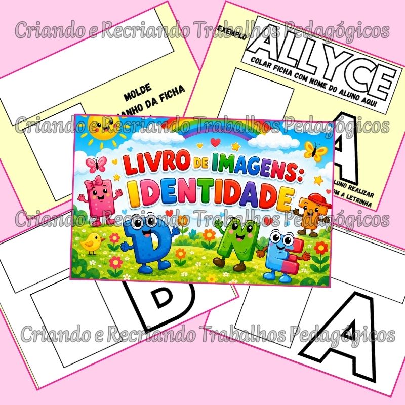 Livro de Imagens Identidade - A-Z - Nome, Foto e Letra Inicial Livro de Imagens Identidade - A-Z - Nome, Foto e Letra Inicial - Imagem 5