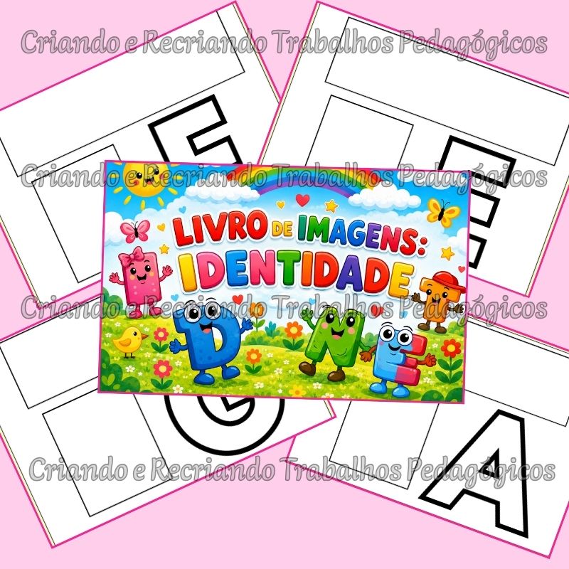 Livro de Imagens Identidade - A-Z - Nome, Foto e Letra Inicial Livro de Imagens Identidade - A-Z - Nome, Foto e Letra Inicial - Imagem 3
