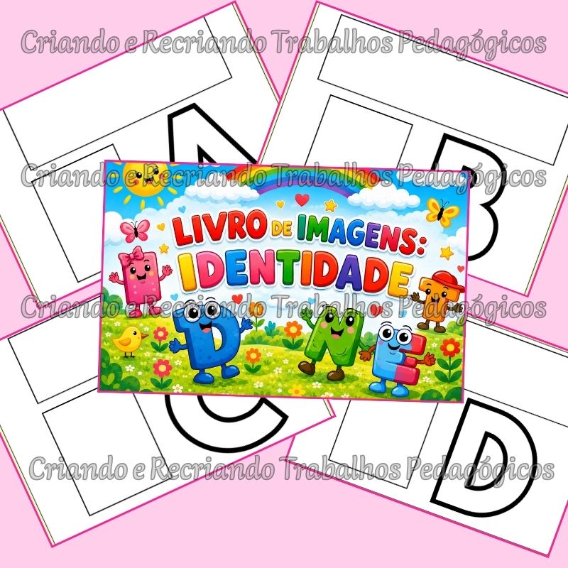 Livro de Imagens Identidade - A-Z - Nome, Foto e Letra Inicial Livro de Imagens Identidade - A-Z - Nome, Foto e Letra Inicial - Imagem 2