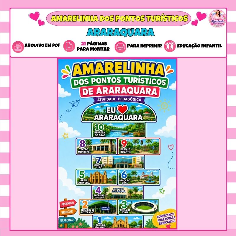 Amarelinha dos Pontos Turísticos de Araraquara