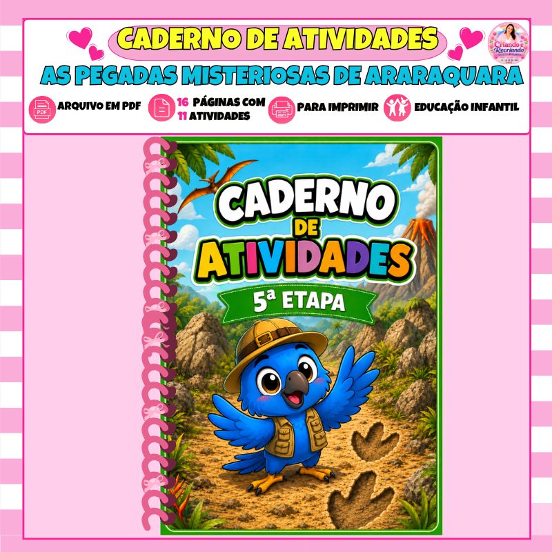 Caderno de Atividades - As Pegadas Misteriosas de Araraquara - 5ª Etapa