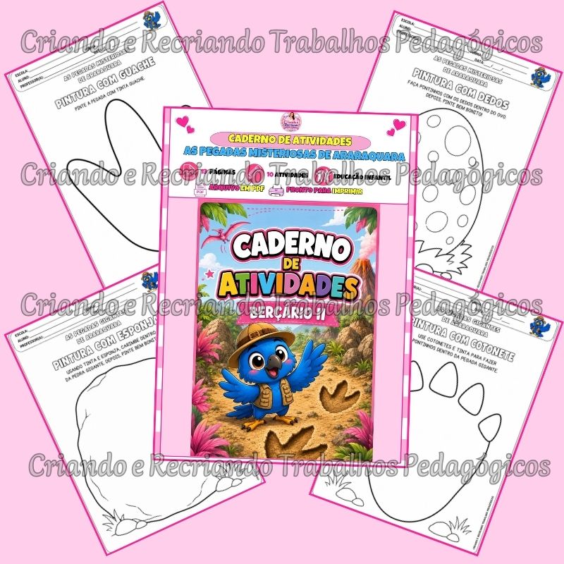 Caderno de Atividades – As Pegadas Misteriosas de Araraquara – Berçário II Caderno de Atividades – As Pegadas Misteriosas de Araraquara – Berçário II - Imagem 2