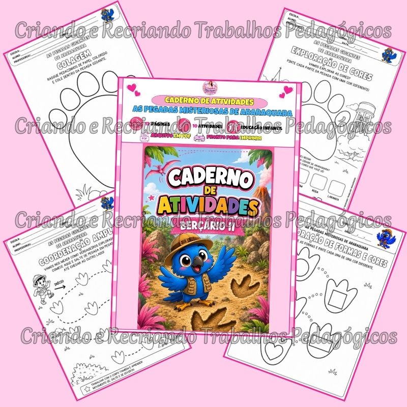 Caderno de Atividades – As Pegadas Misteriosas de Araraquara – Berçário II Caderno de Atividades – As Pegadas Misteriosas de Araraquara – Berçário II - Imagem 3