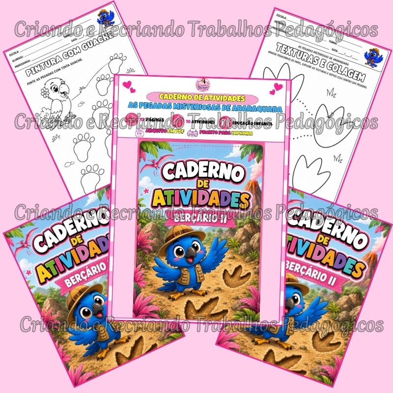 Caderno de Atividades – As Pegadas Misteriosas de Araraquara – Berçário II Caderno de Atividades – As Pegadas Misteriosas de Araraquara – Berçário II - Imagem 4