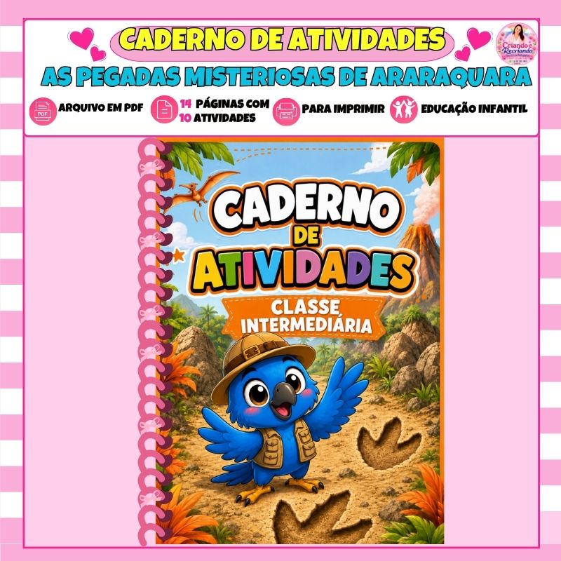 Caderno de Atividades - As pegadas Misteriosas de Araraquara - Classe intermediária