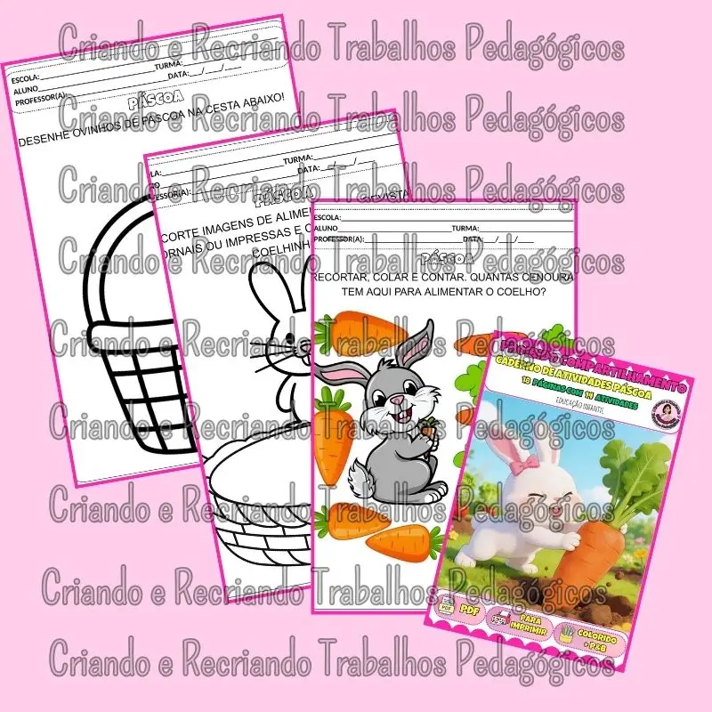Caderno de Atividades – Páscoa Caderno de Atividades – Páscoa - Imagem 3