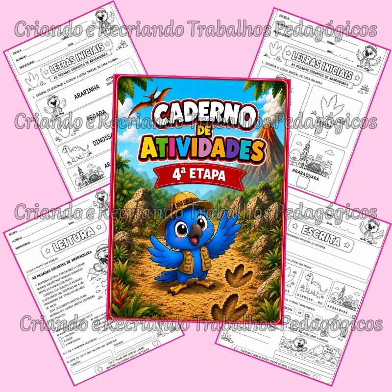 Caderno de Atividades – As Pegadas Misteriosas de Araraquara – 4ª Etapa Caderno de Atividades – As Pegadas Misteriosas de Araraquara – 4ª Etapa - Imagem 4