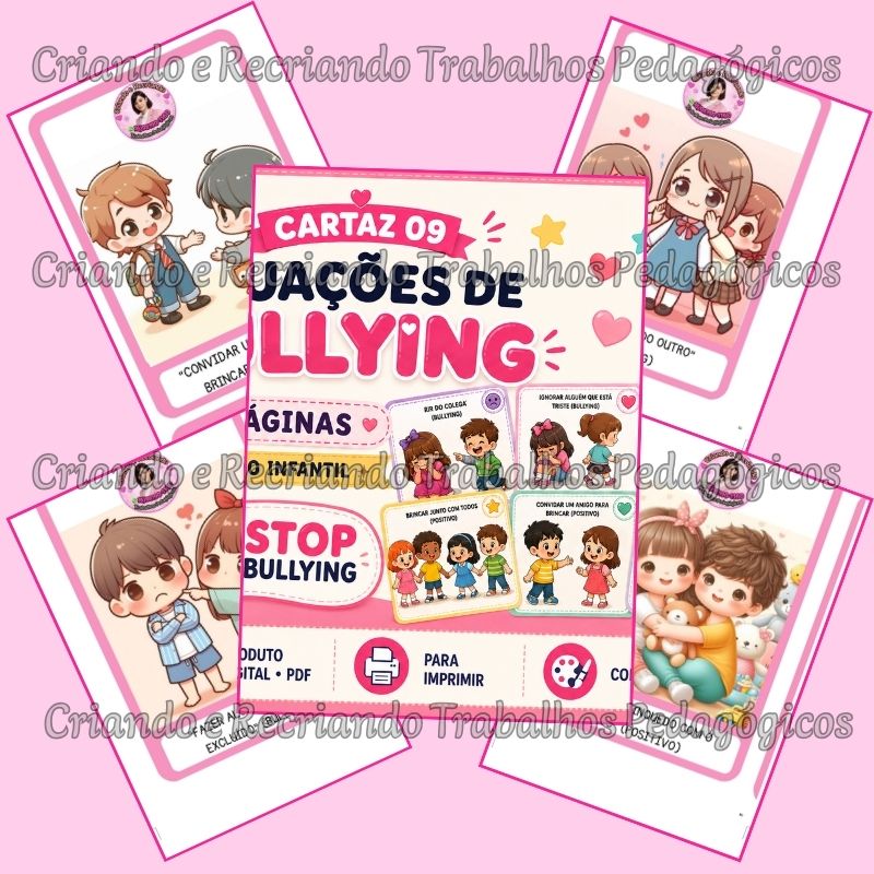 09 Situações de Bullying - Cartaz Pedagógico 09 Situações de Bullying - Cartaz Pedagógico - Imagem 3