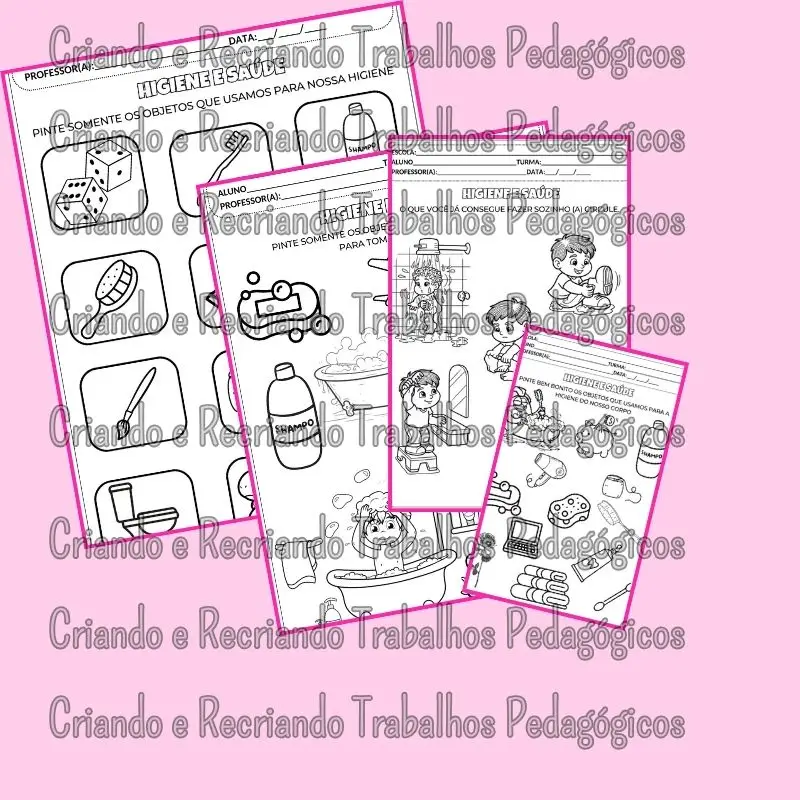 Caderno de Atividades Higiene e Saúde Caderno de Atividades Higiene e Saúde - Imagem 4