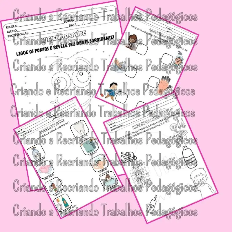 Caderno de Atividades Higiene e Saúde Caderno de Atividades Higiene e Saúde - Imagem 3