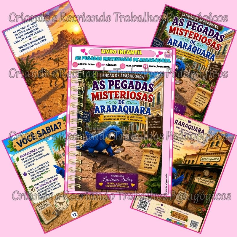Livro Infantil - As Pegadas Misteriosas de Araraquara Livro Infantil - As Pegadas Misteriosas de Araraquara - Imagem 3