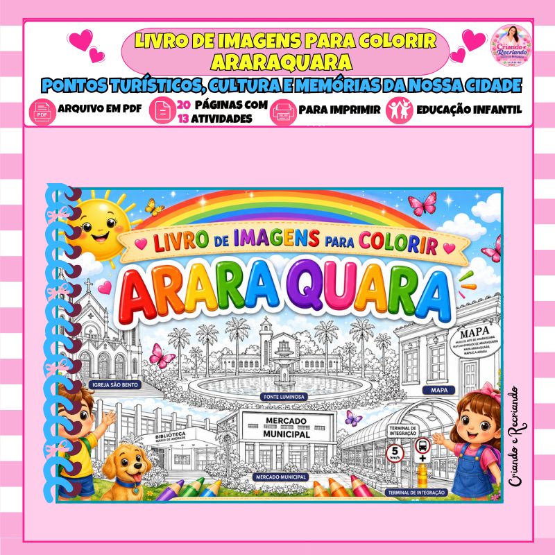 Livro de Imagens para Colorir - Araraquara