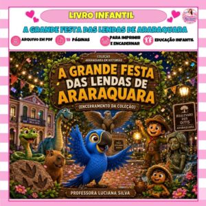 Livro Infantil - A Grande Festa das Lendas de Araraquara Livro Infantil - A Grande Festa das Lendas de Araraquara