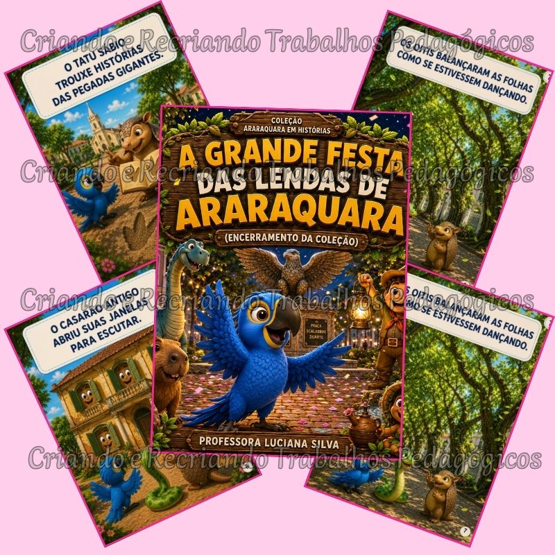 Livro Infantil - A Grande Festa das Lendas de Araraquara Livro Infantil - A Grande Festa das Lendas de Araraquara - Imagem 4