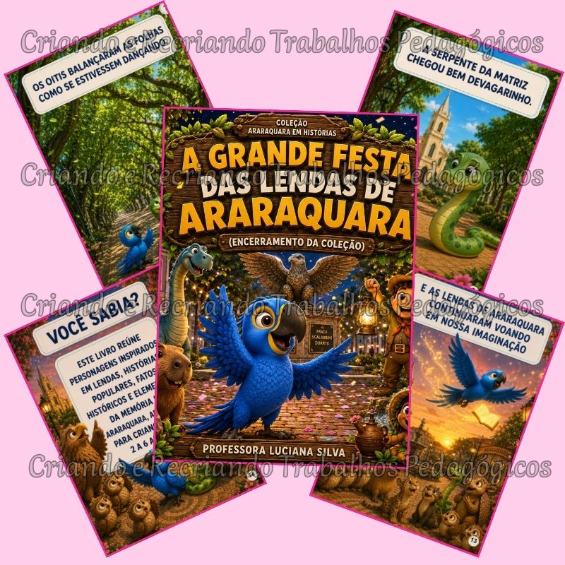 Livro Infantil - A Grande Festa das Lendas de Araraquara Livro Infantil - A Grande Festa das Lendas de Araraquara - Imagem 2