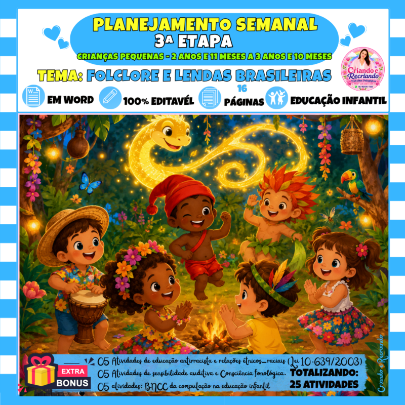 Planejamento 3ª Etapa – Folclore e Lendas Brasileiras