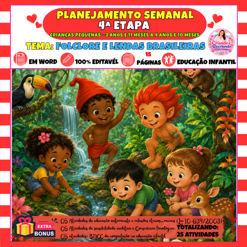 Planejamento 4ª Etapa – Folclore e Lendas Brasileiras