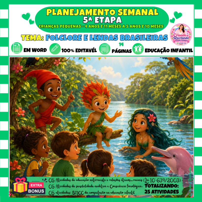 Planejamento 5ª Etapa – Folclore e Lendas Brasileiras