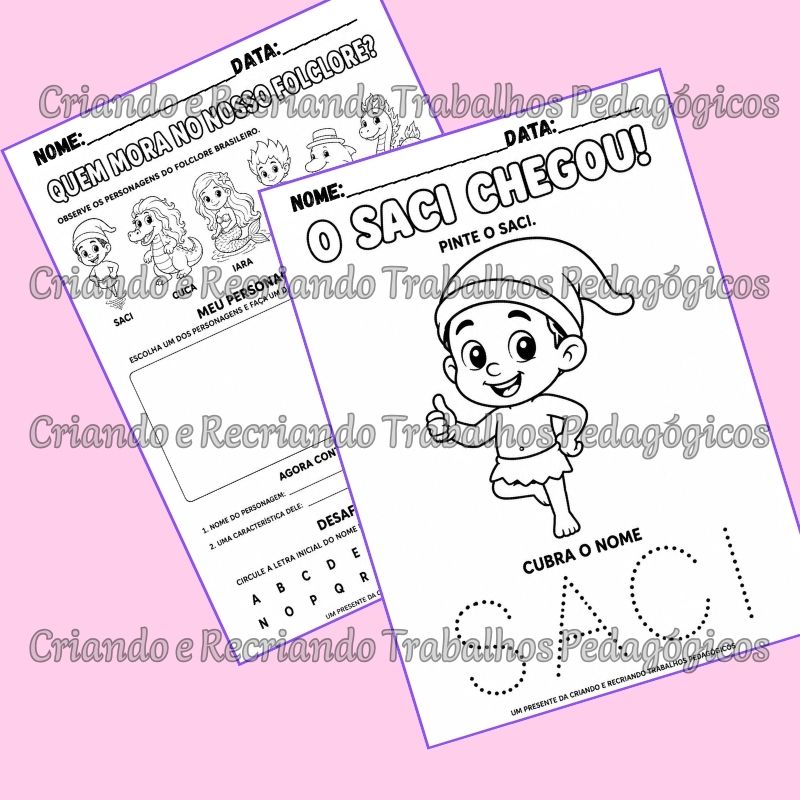 Atividade Gráfica - Folclore Atividade Gráfica - Folclore - Imagem 2