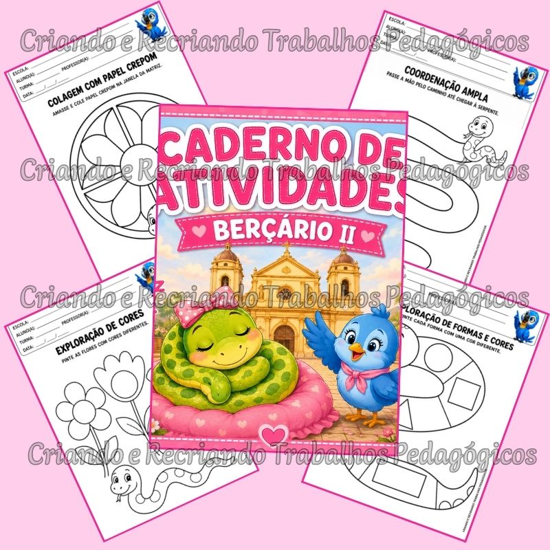 Caderno de Atividades Berçário II - A Serpente da Matriz Caderno de Atividades Berçário II - A Serpente da Matriz - Imagem 3