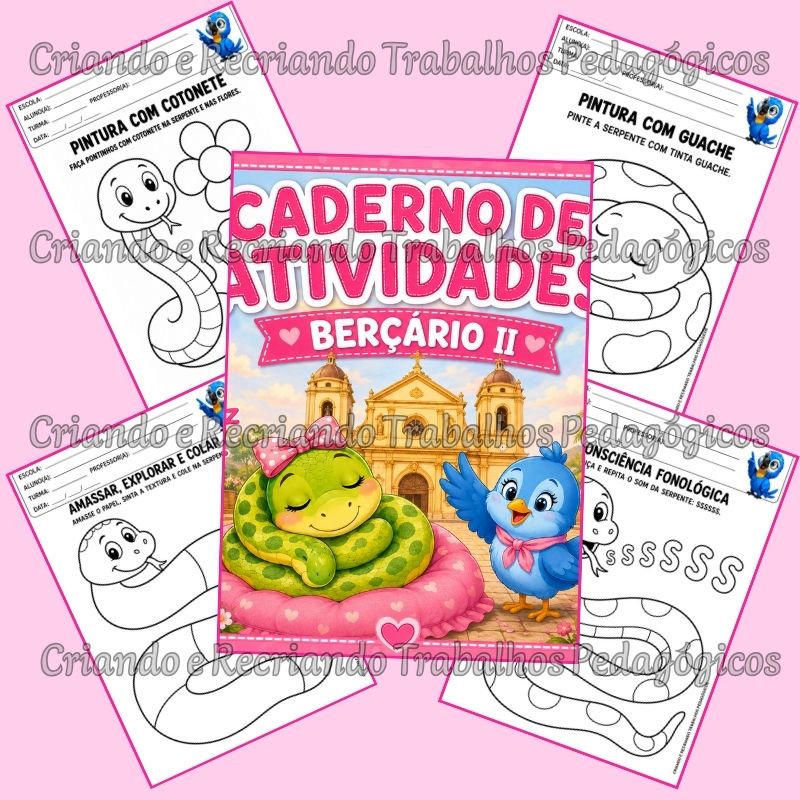 Caderno de Atividades Berçário II - A Serpente da Matriz Caderno de Atividades Berçário II - A Serpente da Matriz - Imagem 2