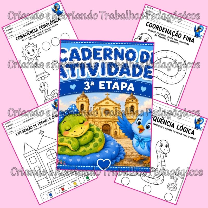 Caderno de Atividades 3ª Etapa - A Serpente da Matriz Caderno de Atividades 3ª Etapa - A Serpente da Matriz - Imagem 4