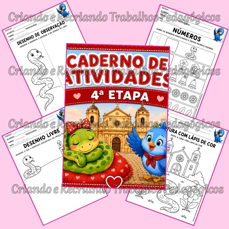 Caderno de Atividades 4ª Etapa - A Serpente da Matriz Caderno de Atividades 4ª Etapa - A Serpente da Matriz - Imagem 4