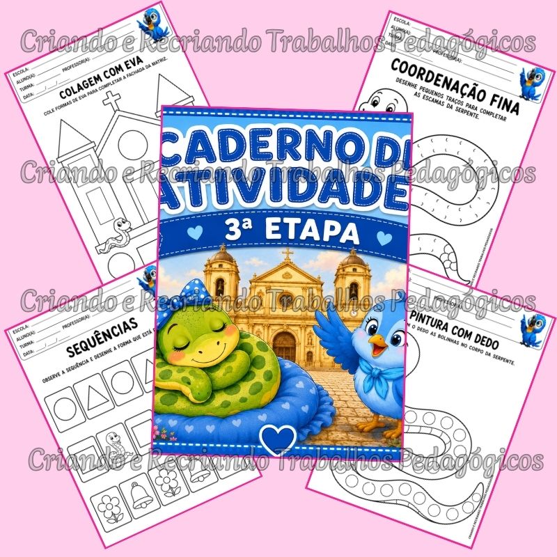 Caderno de Atividades 3ª Etapa - A Serpente da Matriz Caderno de Atividades 3ª Etapa - A Serpente da Matriz - Imagem 3