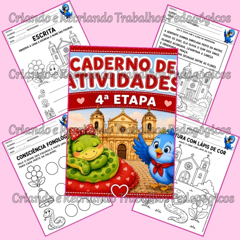 Caderno de Atividades 4ª Etapa - A Serpente da Matriz Caderno de Atividades 4ª Etapa - A Serpente da Matriz - Imagem 2