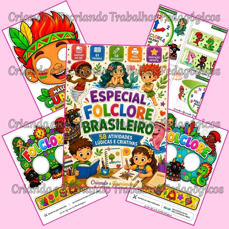 Especial Folclore Brasileiro – 58 Atividades Lúdicas e Criativas Especial Folclore Brasileiro – 58 Atividades Lúdicas e Criativas - Imagem 3